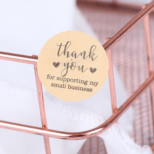 Етикетка кругла ⌀50 мм &laquo;Thank You 11&raquo; (250 шт/рулон)