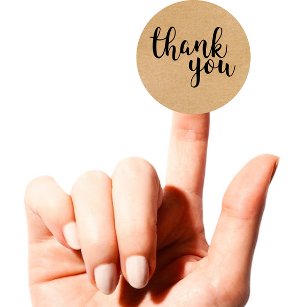 Этикетка круглая ⌀50 мм &laquo;Thank You 02&raquo; (250 шт/рулон)