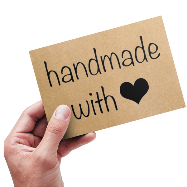 Етикетка крафт 100х150 мм &laquo;Handmade 04&raquo; (100 шт/рулон)
