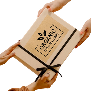 Етикетка крафт 100х150 мм &laquo;Organic​​​​​​​&raquo; (100 шт/рулон)
