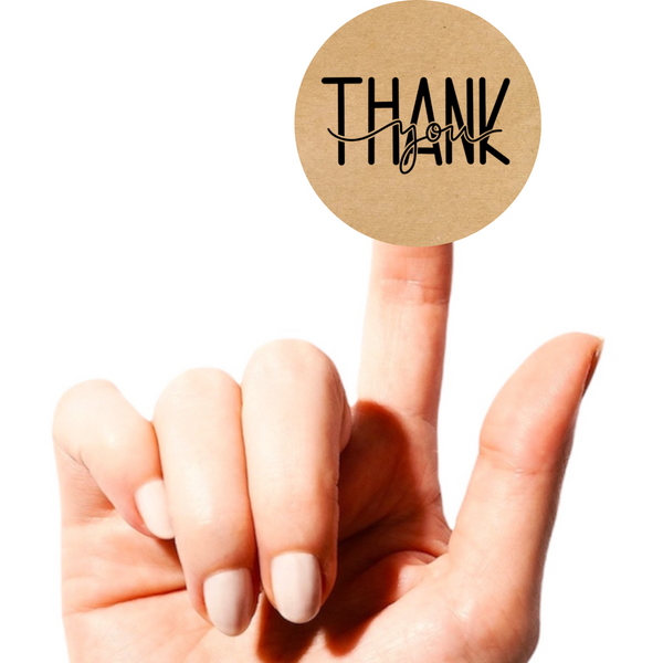 Этикетка круглая ⌀50 мм &laquo;Thank You 03&raquo; (250 шт/рулон)