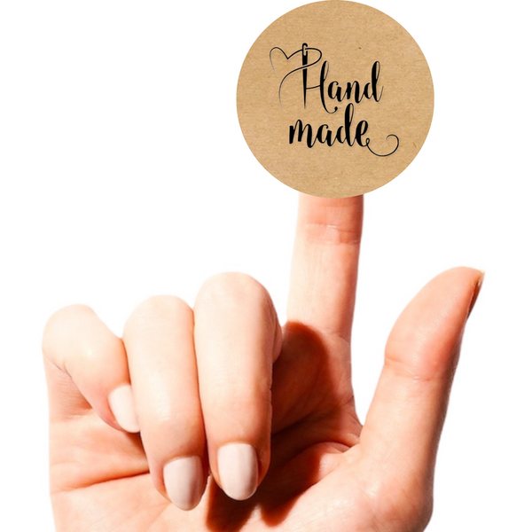 Этикетка круглая ⌀50 мм &laquo;Handmade 05&raquo; (250 шт/рулон)