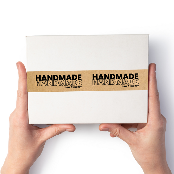 Этикетка крафт 50х294 мм &laquo;Handmade 05&raquo; (100 шт/рулон)