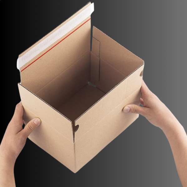Картонная коробка 240х170х100 мм Smart Box самосборная самоклеющаяся с отрывной лентой