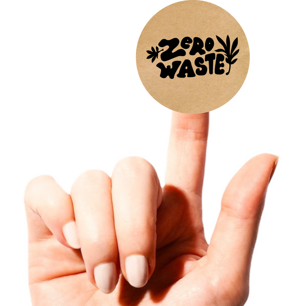 Етикетка кругла ⌀50 мм &laquo;Zero Waste 01&raquo; (250 шт/рулон)