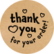 Етикетка кругла ⌀50 мм &laquo;Thank You 17&raquo; (250 шт/рулон)